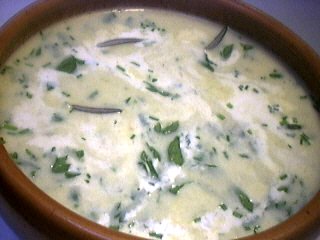 Velouté crémeux aux herbes