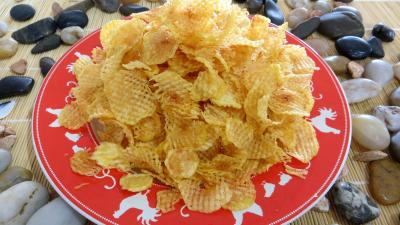 Pommes de terre gaufrettes