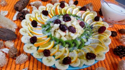 Assiette de kiwis