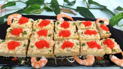 Canapés ou smorrebrod danois