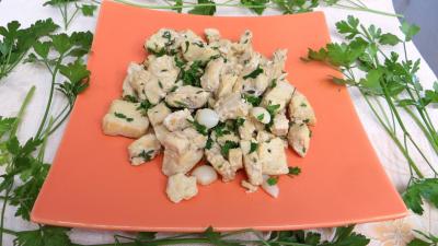 Blancs de poulet sautés dauphinois