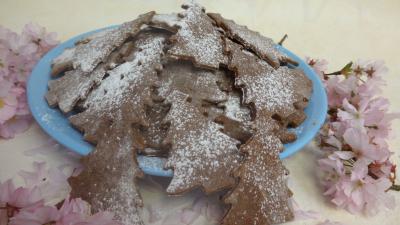 Sapins aux amandes et cacao (sablés)