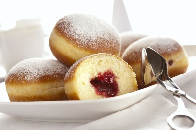 Beignets fourrés à la confiture