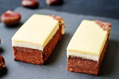 Carrés de cheese-cake à la crème de marron