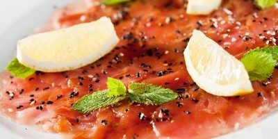 Carpaccio de thon au citron