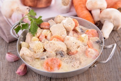 Blanquette de poulet aux champignons
