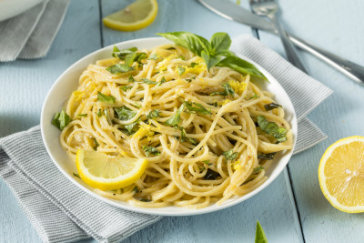 Spaghetti à l'ail et au citron