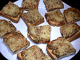 Image : Canapés aux aubergines
