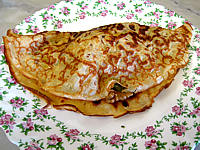 Image : Crêpes aux brocolis et aux noix