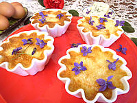 Image : Flans au Saint-Agur et aux noisettes