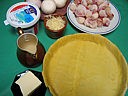 Ingrédients pour la recette : Coquilles Saint-Jacques en quiche