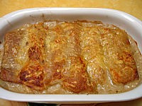 Crêpes aux champignons et au saumon fumé