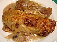 Image : Crêpes aux champignons et au saumon fumé