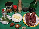 Ingrédients pour la recette : Contre-filet purée de pois chiche