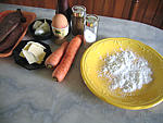 Ingrédients pour la recette : Galettes de carottes au foie de veau