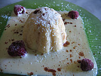 Image : Crème anglaise à la noix de coco