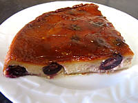 Image : Flan aux raisins muscat