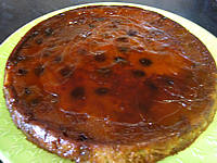 Image : Flan aux raisins muscat