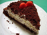 Image : Gâteau choco-bananes "taupinière"
