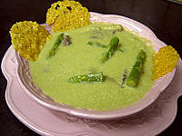 Photo : crème d'asperges