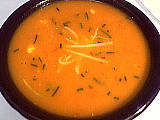Image : Crème de poivron rouge au boursin