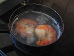Canapés aux gambas - 3.2