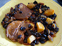 Image : recette Epaule de veau aux haricots noirs