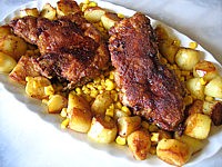 Image : Côtes de porc panées