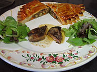 Image : Foie gras et son chausson aux cèpes et panais