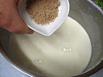Crumble aux haricots verts et sa crème d'ail - 11.2