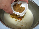 Crumble aux haricots verts et sa crème d'ail - 12.2