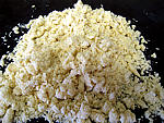 Crumble aux haricots verts et sa crème d'ail - 16.2