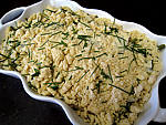 Crumble aux haricots verts et sa crème d'ail - 18.3