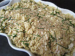 Crumble aux haricots verts et sa crème d'ail - 19.1