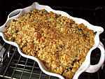 Crumble aux haricots verts et sa crème d'ail - 19.3