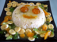 saké : Gâteau de riz farci et sa salade de fruits