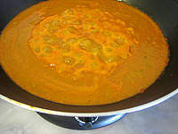 Image : Crème de tomates et haricots verts