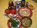 Ingrédients pour la recette : Cary de foies de lotte aux salicornes