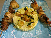 Image : Brochettes de foie de veau aromatiques