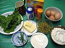 Ingrédients pour la recette : Choux au mascarpone et aux petits pois