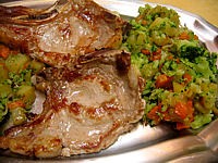 Image : Côtes de veau sautées aux légumes