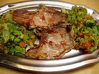 Image : Côtes de veau sautées aux légumes