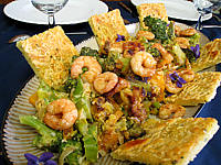 Image : Crevettes au lait de coco et sa polenta