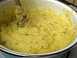 Crevettes au lait de coco et sa polenta - 14.2