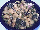 Haricots blancs façon carbonara