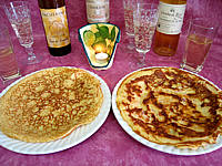Image : Crêpes au camembert et au jambon