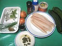 Ingrédients pour la recette : Filets de merlan aux câpres et courgettes