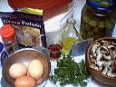 Ingrédients pour la recette : Cake aux champignons