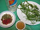Ingrédients pour la recette : Estragon au vinaigre