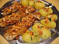 Image : Filets de flétan aux amandes